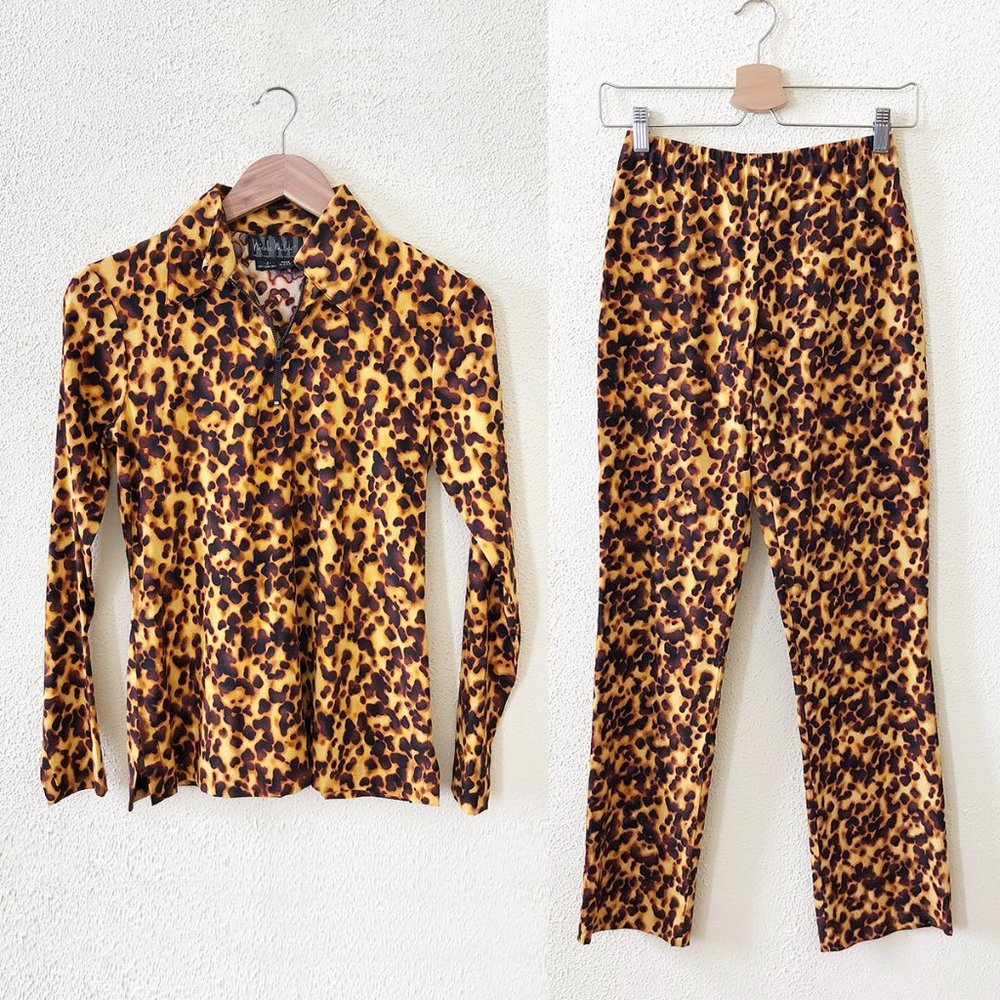 Vintage Nicole Miller Animal Print Set 2